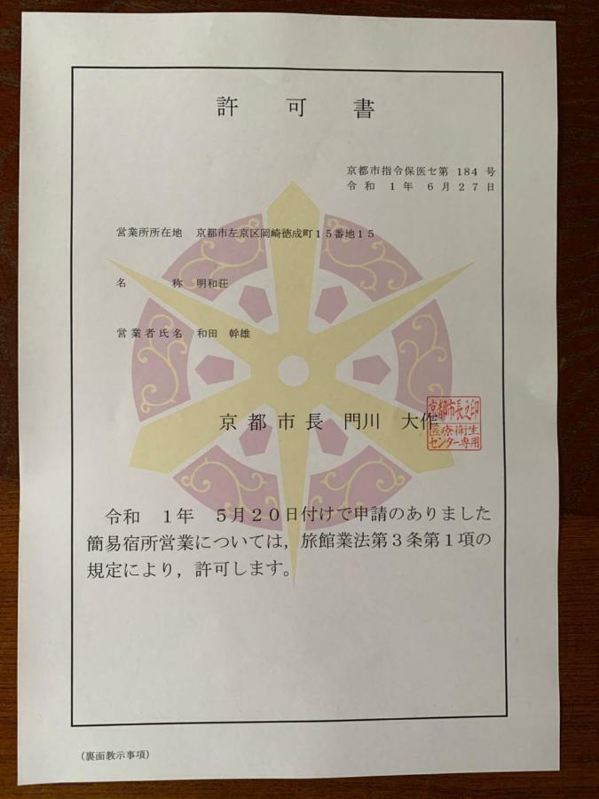 明和荘mei Wa Inn Kyoto Exteriör bild